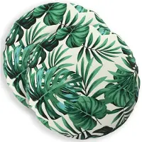 vidaXL Kussen met kussen HEERLEN 2 st Bladpatroon Polyester