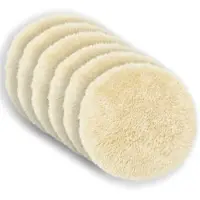 vidaXL Kussensloop 6 st HEERLEN Crèmekleurig Ø 60 cm PV Fleece