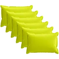 vidaXL Kussen met kussen HOUTEN 6 st Heldere Groen. Polyester