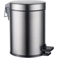 FortiFura Calvi pedaalemmer - 5 liter - rond - Geborsteld Gunmetal PVD SW1111580