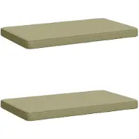 vidaXL 2-delige Bankkussens VUGHT 2 st 100% Polyester Lichtgroen