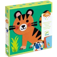 Djeco Creatief spel met viltstickers Zachte diertjes,