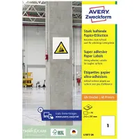 Avery Zweckform Etiket Avery L7877-20 210x297mm 20 stuks