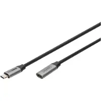 Digitus DB-300230-010-S, USB 3.0 Gen.1 verlengkabel, USB-C, 1,0 meter