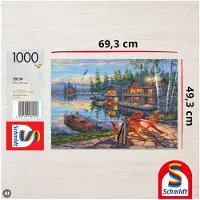 Schmidt Disney The Banks of loon lake, New York Puzzel 1000 Stukjes
