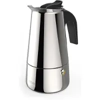 Xavax Espressomaker - RVS - 200ml - 4 kopjes - Compatibel met alle soorten kookplaten - Drukmethode