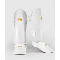 Venum Contender 1.5 XT 3D Scheenbeschermers – Wit/Goud – Kickboksen & Muay Thai - XL
