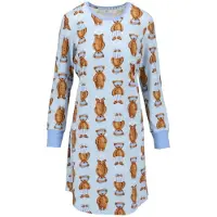 Ringella Katoenen dames nachthemd blauw - Blauw - Maat - 46