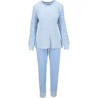 Ringella Katoenen dames pyjama fjord blauw | Maat 44