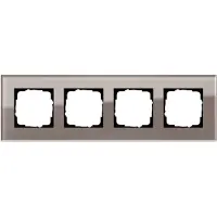 Gira Frame 4f Glas, kleur umbra, model 0214122, serie Esprit