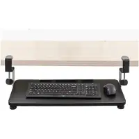 Buxibo Lovnix - Toetsenbord houder - Voor een Ergonomische, Comfortabele en Actieve Zithouding - Bureau Gemonteerd - 65x25x11cm - Zwart