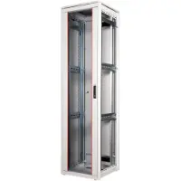 Roline 19-inch netwerkkast Pro 47 U, 600x600 BxD Glazen deur grijs