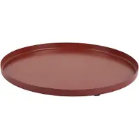 Present Time Dienblad Servir Round Small Red Ochre