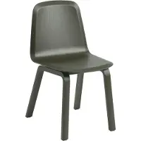 Muuto Brink Stoel Houten Onderstel Dark Olive | Dark Olive