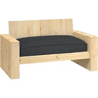 Markenlos Zwarte kussens van Oxford-stof, 120 x 80 x 12 cm, geschikt als decoratie en zitkussen, 4,9 kg