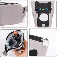 Markenlos Kleurrijke make-up tas en pennenhouder, vrolijke etui voor studenten, organizer voor school en kantoor