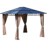 Merkloos 4 Zijkappen voor Hardtop Paviljoen 3 x 3.6 m