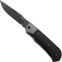 Kizer Cutlery Trestle TP AirTi K3761TPA3, PVD BD1N, Gray Aluminum, Black Micarta zakmes, Azo design
