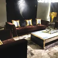 AEA Dreisitzer Couch Polster Design Sofa Moderne 3er Sitz Sofas Zimmer Möbel Medusa