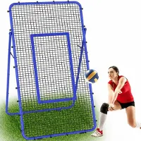 Merkloos Volleybalterugslagnet, verstelbaar, 2,2 x 1,2 m, trainingsapparaat voor volleybal
