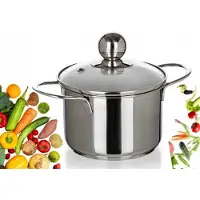 Banquet RVS Pannetje Piccolo 0.85L met Deksel - Geschikt voor Inductie