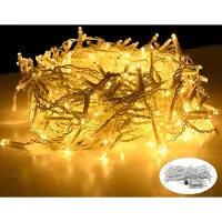 JOIEYOU Lichtslinger 15m, 600 LED's, "IJzelregen" effect, warm wit. Lichtslinger met 8 lichtmodi, geheugenfunctie. Waterdicht (IP44), geschikt voor kerstverlichting en decoratie
