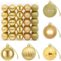 vidaXL - Kerstballenset - 75 - st - Goud - 6 - cm - Polystyreen