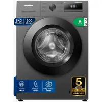 Heinner HWM-HME612IVSMTG Slim Wasmachine 6 kg, 1200 rpm, , Inverter, Titaniumgrijs