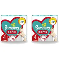 Pampers 2 x – Luierbroekjes – Pants Maat 4 – 66 Luiers - Voordeelverpakking - 2 stuks