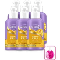 Andrélon 6 x – Leave-In Crème – Perfecte Krul – 200 ml - Bulkverpakking - Krullen verzorgen - Douchemop - Krullen definiëren