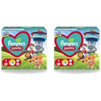Pampers 2 x – Luierbroekjes – Pants Paw Patrol Maat 4 – 72 Luiers - Voordeelverpakking - 2 stuks