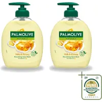 Palmolive 2 x – Handzeep – Melk & Honing – 300 ml - Wasstrips - Handzeep - Melk En Honing - Voedende Handzeep - Natuurlijke Handzeep - Crème Handzeep