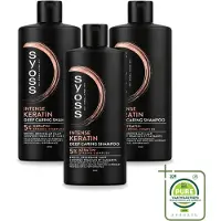 Syoss 3 x – Shampoo – Keratin Deep Caring – 440 ml - Grootverpakking - Vaatwasstrips - Keratine Shampoo - Haarversterking - Haarherstel - Beschadigd Haar - Breekbaar Haar