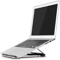 Alba MHLAPTOP laptopstandaard Aluminium, Zwart 39,6 cm (15.6")
