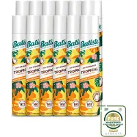 Batiste 12 x Tropical droogshampoo - Tropische geur - 200 ml - Voordeelverpakking - 12 stuks