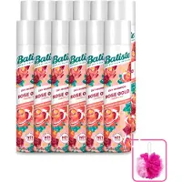 Batiste 12 x - Rose Gold - Droogshampoo - Zachte Rozengeur - Verfrist en Zorgt Voor Volume - 200ml - Bulkverpakking - Droogshampoo - Douchemop - Haarverfrissing
