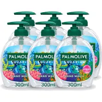Palmolive 6 x - Aquarium - Handzeep - Natuurlijke Ingrediënten & Vegan - 300 ml - Voordeelverpakking - 6 stuks