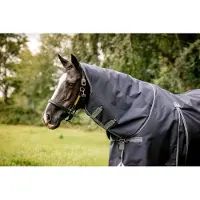 Horseware Optimo Plus Turnout Med Bundle (0g + 200g) Navy/Thunderstorm Grey & Silver 66_5'6"