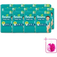 Pampers 12 x – Luiers – Baby Dry Maat 6 – 22 Luiers - Bulkverpakking - Baby luier - Douchemop - Droge luier