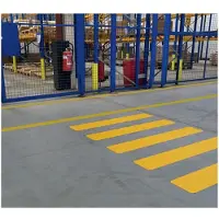 Durable Vloermarkering zebrapad 200/05 vervangstrip, 181104, Geel