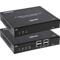 InLine KVM Extender over IP, HDMI 4K/60Hz, 100m, Set