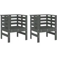 VMP 2x Houten Tuinstoelen - Comfortabel en Stijlvol voor Balkon en Tuin