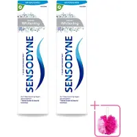 Sensodyne 2 x – Tandpasta – Gentle Whitening – 75 ml - Bulkverpakking - Gevoelige tanden - Douchemop - Tandpasta