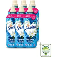 Soupline 6 x – Wasverzachter – Energie Jasmijn & Witte Bloemen – 950 ml - Grootverpakking - Vaatwasstrips - Wasverzachter - Jasmijn - Witte Bloemen - Fris - Energie