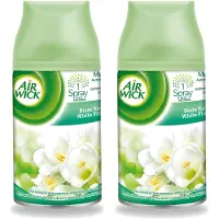 Air Wick 2 x - Luchtverfrisser Navulling - Jasmijn & Witte Bloemen - Automatische Spray - 250 ml - Voordeelverpakking - 2 stuks