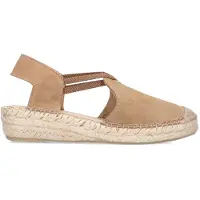Manfield - Dames - Taupe suède sleehakken - Maat 37