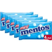 Mentos Mint - Multipack - Snoep - 5x (4 Rollen - 150g (4x37,5g))