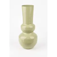 Mondex ROGER Vaas 10x17x36cm Saliegroen Metaal