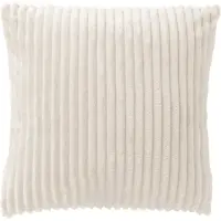 Dutch decor MART - sierkussen 45x45 cm - zacht ribfluweel - gerecycled - Snow White - wit - Inclusief binnenkussen - Luxe kussens voor woonkamer & bank