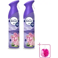 Febreze 2 x – Luchtspray – Mount Fuji Breeze – 185 ml - Bulkverpakking - Luchtverfrisser spray - Douchemop - Geurverwijdering